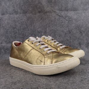 Marc Jacobs Shoes Womens 36 Sneakers Empire Lifestyle Metallic Gold Leather Low